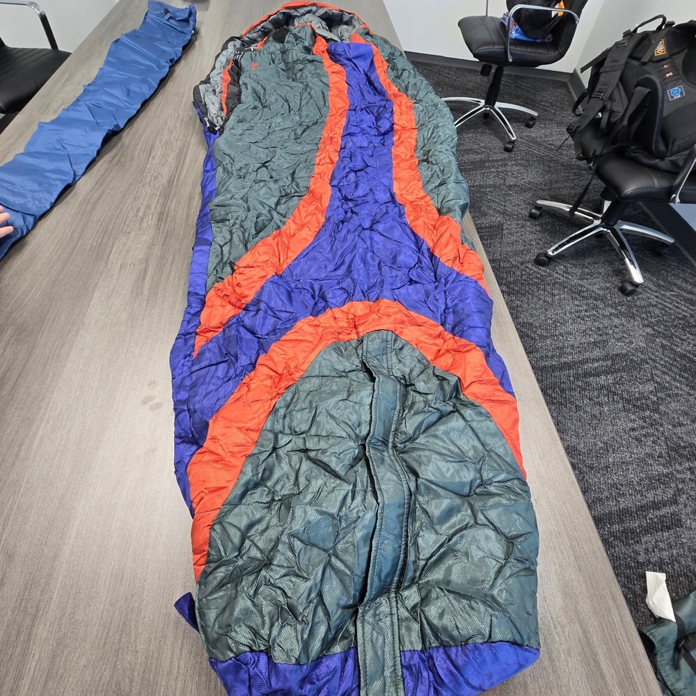 Slumberjack Ultimate 20F Sleeping Bag Thermolite Extreme Mummy Blue Orange Grey